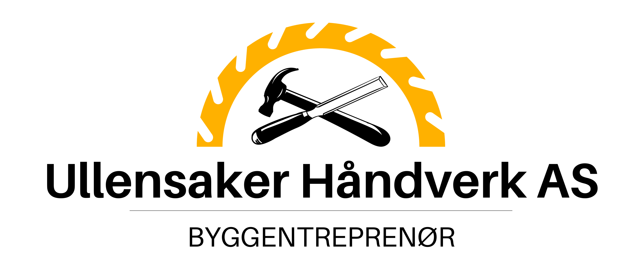 Ullensaker Håndverk - logo (gul)